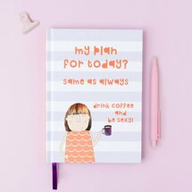 NBK006 Notitieboek Rosie made a thing - plan for today  (15 x 21,5 cm)
