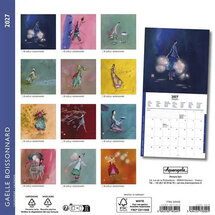 CAL25456 kleine kalender 2026-2027 gaelle boissonnard - roze, blauw - 16 maanden