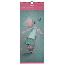 CAL25527 lange kalender 2026-2027 gaelle boissonnard - roze, blauw - 16 maanden
