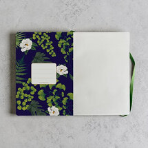 VOL1 - luxe notitieboek A5 (14,8 x 21 cm) - vlindertuin