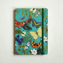 VOL1 - luxe notitieboek A5 (14,8 x 21 cm) - vlindertuin