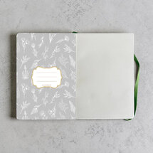 VOL2 - luxe notitieboek A5 (14,8 x 21 cm) - middernacht tuin