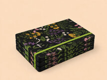 VOL2 - luxe notitieboek A5 (14,8 x 21 cm) - middernacht tuin
