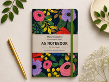VOL4 - luxe notitieboek A5 (14,8 x 21 cm) - bloemen
