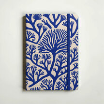 VOL6 - luxe notitieboek A5 (14,8 x 21 cm) - blauw koraal