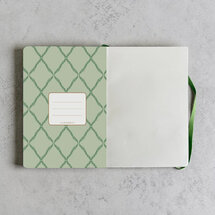 VOL7 - luxe notitieboek A5 (14,8 x 21 cm) - eend en bloemen