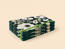 VOL8 - luxe notitieboek A5 (14,8 x 21 cm) -  maanlicht bloemen