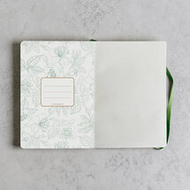VOL8 - luxe notitieboek A5 (14,8 x 21 cm) -  maanlicht bloemen