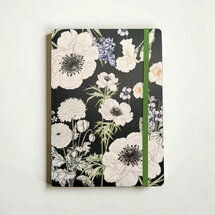 VOL8 - luxe notitieboek A5 (14,8 x 21 cm) -  maanlicht bloemen