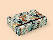 VOL9 - luxe notitieboek A5 (14,8 x 21 cm) -  nieuwsgierige katten