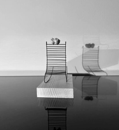 Sculptuur Laurent Trébout - laten we de tijd nemen - prenons le temps