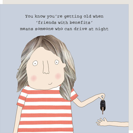 GF564 – Rosie made a thing wenskaart - friends with benefits