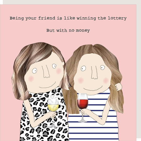 GF569 – Rosie made a thing wenskaart - friend lottery