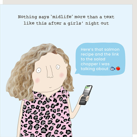 GF570 – Rosie made a thing wenskaart - midlife