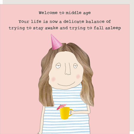 GF573 – Rosie made a thing wenskaart - middle age