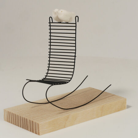 Sculptuur Laurent Trébout - laten we de tijd nemen - prenons le temps