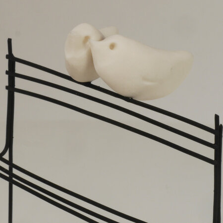 Sculptuur Laurent Trébout - ons bankje - notre banc