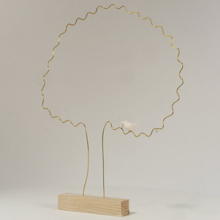 Sculptuur Laurent Trébout - gouden boom - arbre d'or