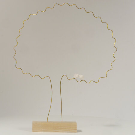 Sculptuur Laurent Trébout - gouden boom - arbre d'or
