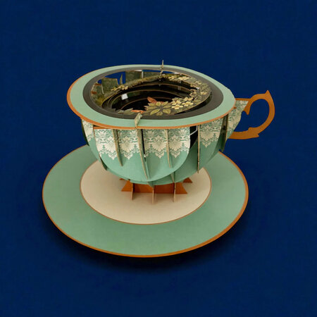 TEA023 a Cup of Tea kaart - hert
