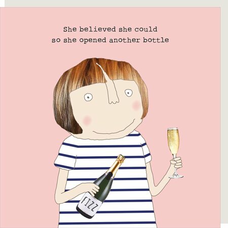GF602 – Rosie made a thing wenskaart - another bottle