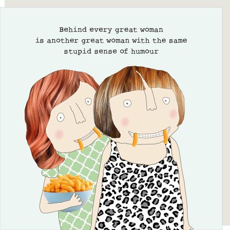 GF609 – Rosie made a thing wenskaart - stupid sense of humour
