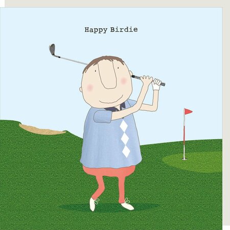 GF615 – Rosie made a thing wenskaart - birdie