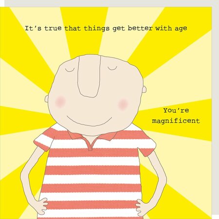 GF616 – Rosie made a thing wenskaart - better age