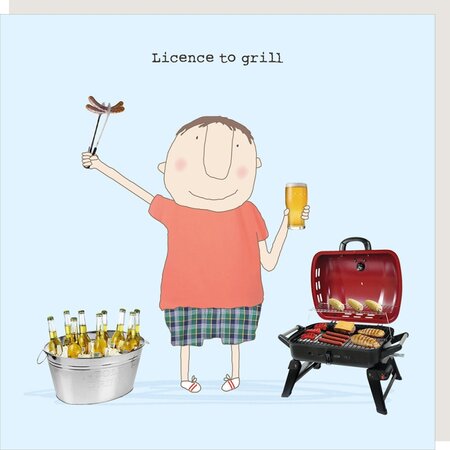 GF621 – Rosie made a thing wenskaart - grill