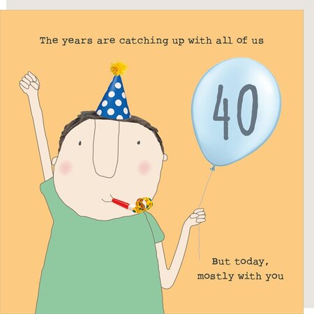GFA064 – Rosie made a thing wenskaart - boy 40 years