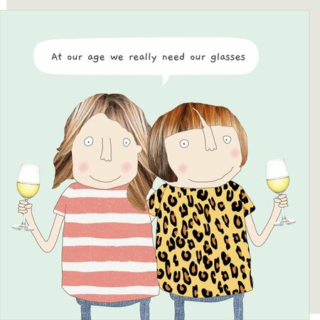 BB079 – Rosie made a thing wenskaart - glasses