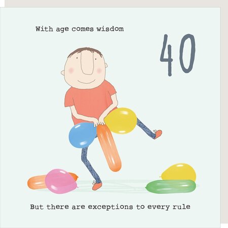 GFA063 – Rosie made a thing wenskaart - boy 40 wisdom