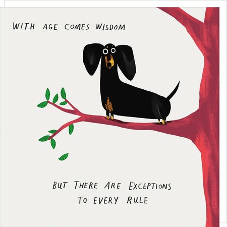 DD001 – Rosie made a thing Dog days wenskaart - wisdom