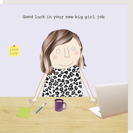 OCC005 – Rosie made a thing wenskaart - big girl job