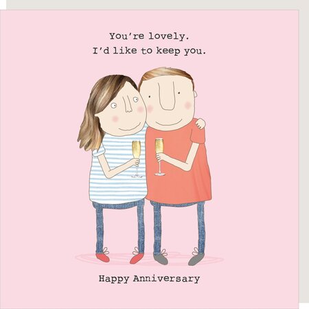 OCC002 – Rosie made a thing wenskaart - anniversary keep you