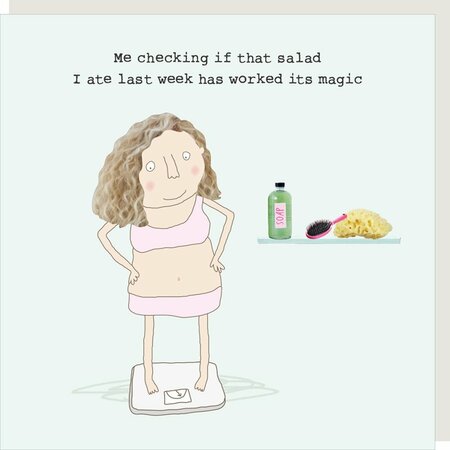 GF625 – Rosie made a thing wenskaart - salad magic