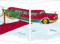 kerst CT124 Cache-Cache uitklapbare kaart - limousine