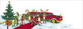 kerst CT124 Cache-Cache uitklapbare kaart - limousine