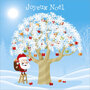 xBR004 Rémy Tornoir kerstkaart - joyeux noël - boom