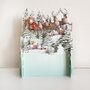 xpop002 pop-up kerstkaart - kerstman