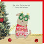 xrel56 - Rosie made a thing kerstkaart - furry and bright dog