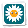 STR935 wenskaart Stripey Cats - fruit en vrienden Daisy Daisy