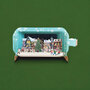 XMIB124 Message in a Bottle kerstkaart - kerstdorp