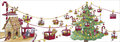 kerst CT158 Cache-Cache uitklapbare kerstkaart - kabelbaan