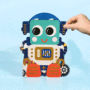 WB009 laser gesneden kaart Aww! so cute! - robot