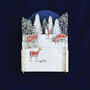 xpop056 pop-up kerstkaart - herten