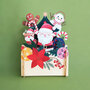 xpop058 pop-up kerstkaart - kerstman