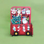 xpop059 pop-up kerstkaart - kerst bus