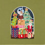 cms051 lasergesneden kerstkaart - kersthonden