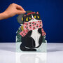XWB001 laser gesneden kerstkaart Aww! so cute! - kat